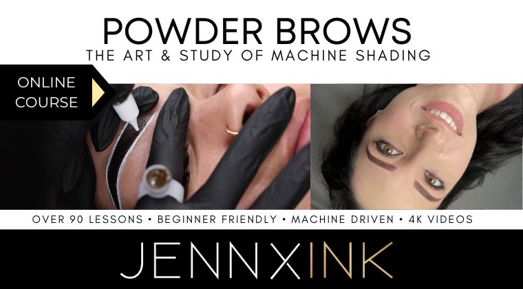 JENNXINK ONLINE POWDER BROWS COURSE. THE ART & STUDY OF MACHINE SHADING.