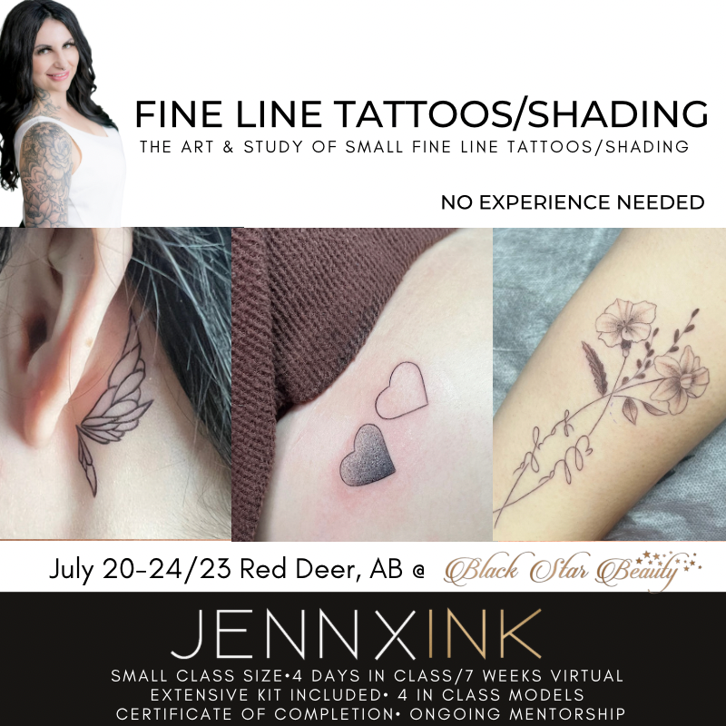 SOLD OUT! JENNXINK FINE LINE TATTOO/SHADING FUNDAMENTALS