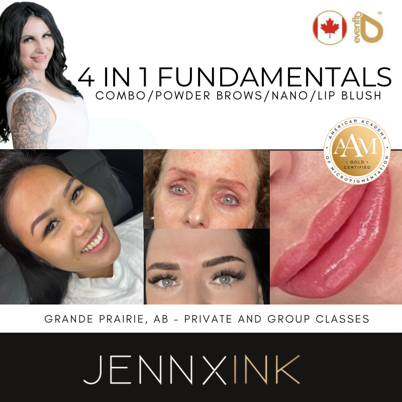 JENNXINK 4 IN 1 FUNDAMENTALS BROWS/LIP COURSE