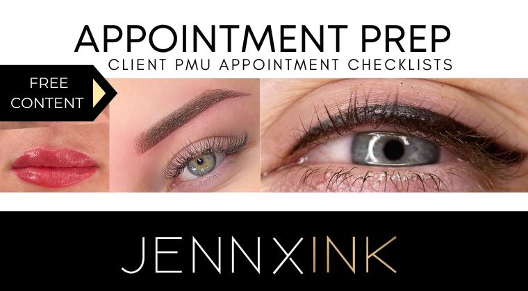 FREE CONTENT - APPOINTMENT PREP. CLIENT PMU APPOINTMENT CHECKLISTS