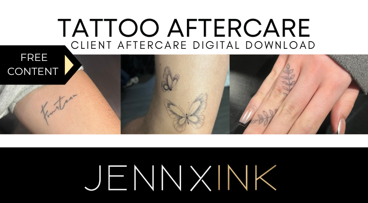 FREE CLIENT TATTOO AFTERCARE DOWNLOAD